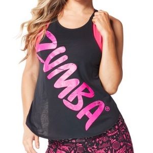 Zumba open back tank